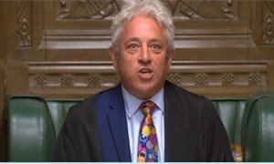Speaker John Bercow stuns Commons by announcing he will quit by 31 October