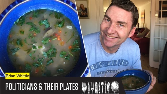 Politicians and their plates: Brian Whittle's Thai soup
