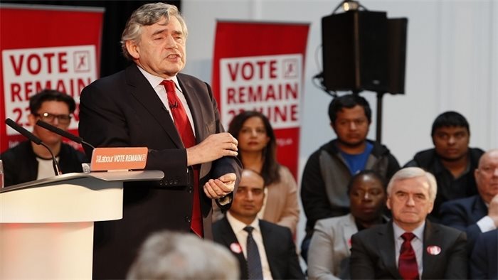 Gordon Brown calls for investigation into Brexit Party donations