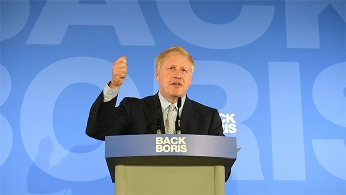 Boris Johnson leads first Conservative leadership ballot, with Andrea Leadsom, Esther McVey and Mark Harper eliminated
