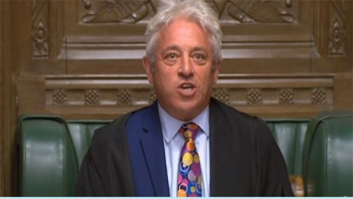 Speaker John Bercow stuns Commons by announcing he will quit by 31 October