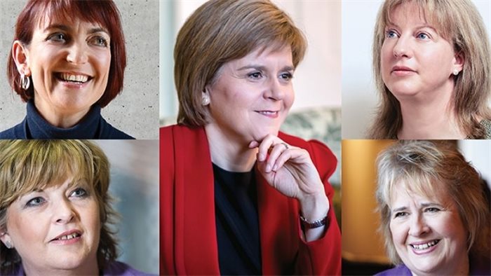 Nicola Sturgeon and the female cabinet members discuss being a woman in politics