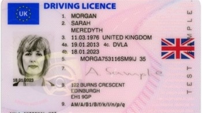 Union flag to appear on driving licences as celebration of ‘one nation Britain’