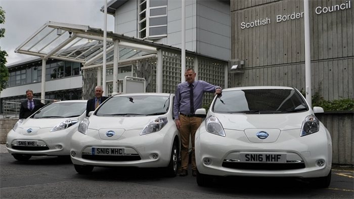 Scottish Borders Council buys electric vehicles with funding from Scottish Government