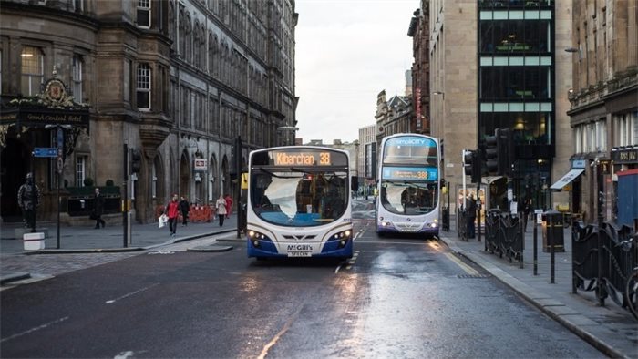 Big drop in bus use in Scotland