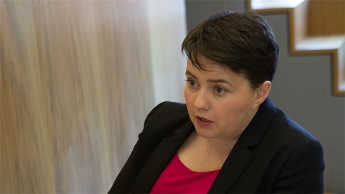 Tories won't reveal indyref hand yet, says Ruth Davidson