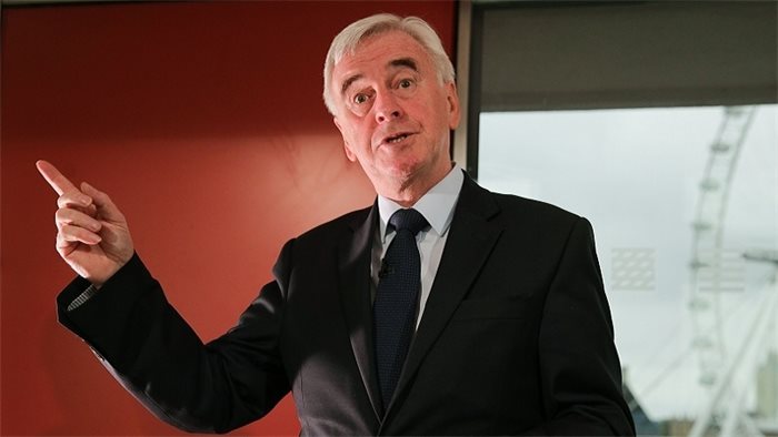 John McDonnell pledges to bring all PFI contracts back into public sector