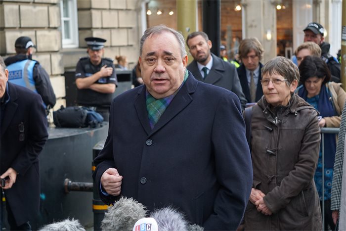 Alex Salmond denies sexual offences against 10 women