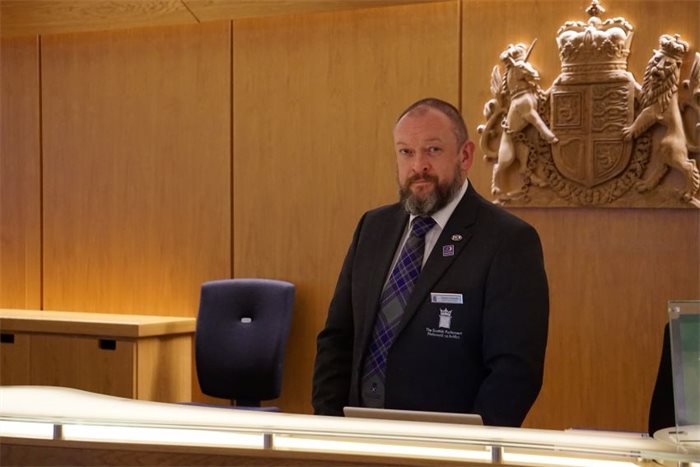 Getting to know you: Scottish Parliament head of visitor services Gordon Stewart