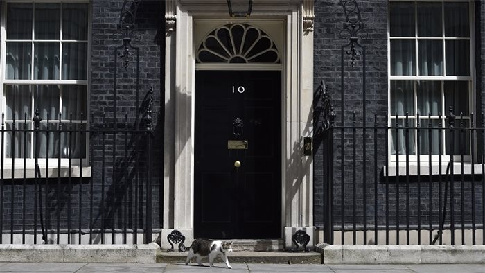 Journalists walk out of 10 Downing Street after Boris Johnson aide bans some publications from briefing