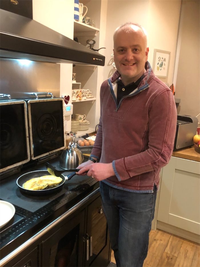 Politicians and their plates: Mark Ruskell's cheese and herb omelette