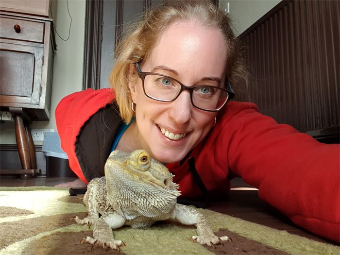 Politicians and their pets: Lorna Slater and her lizard, Bellamy