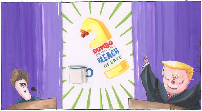 Sketch: Drinking bleach and the bridge to nowhere