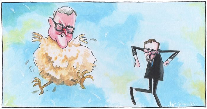 Sketch: Fergus Ewing accused of looking like a suboptimal chicken