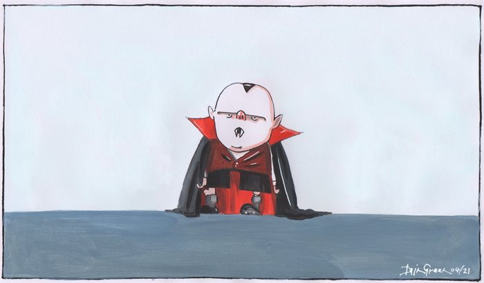 Sketch: Douglas Ross's dark side