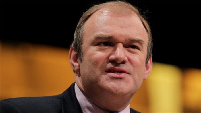 A vote for the SNP, Greens or Alba is a vote to undermine the recovery, says Lib Dem leader Ed Davey