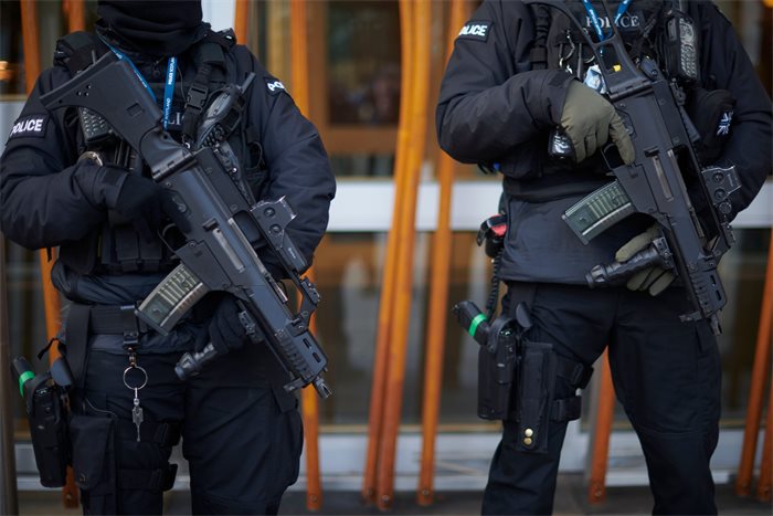 More than half of all Scottish police officers want access to handguns, according to new poll