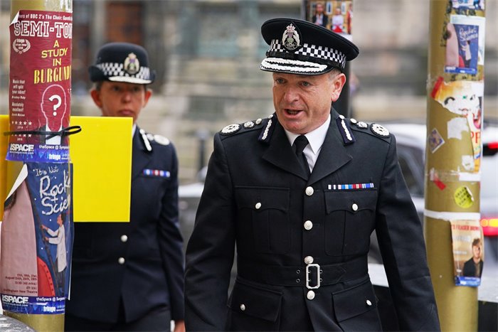 Protest policing ‘may well look quite messy’ says Scotland’s chief constable