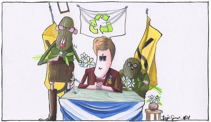 Sketch: Revolution is brewing against Scotland’s Green gods