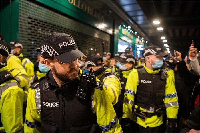 Rookie police officers deployed to front lines during COP26