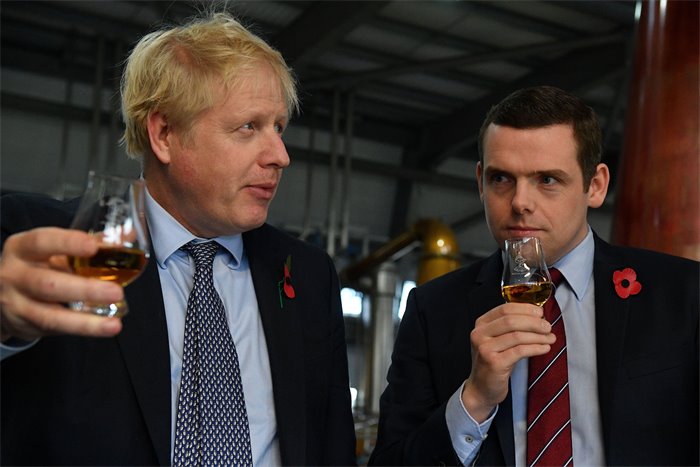 'The backbone of a jellyfish': Rivals attack Douglas Ross as he withdraws letter of no-confidence in Boris Johnson