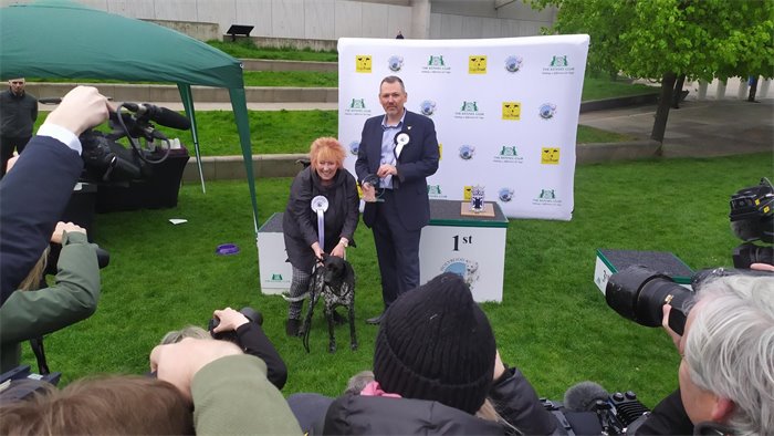 Christine Grahame and Mabel win Holyrood Dog of the Year