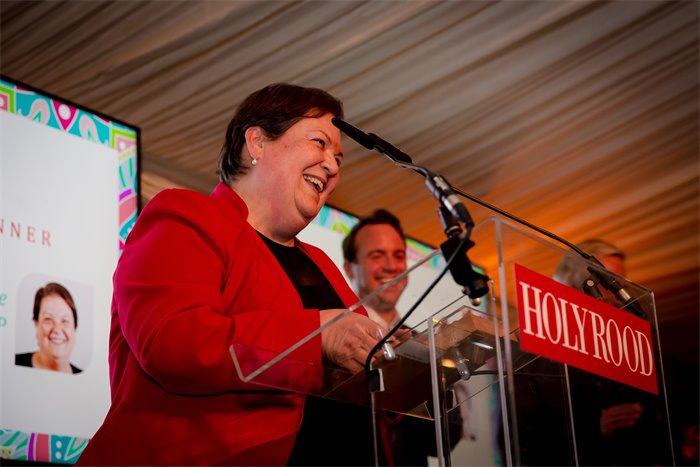 Jackie Baillie named MSP of the year at the Holyrood Garden Party and Political Awards