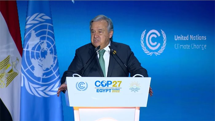 COP 27: UN chief says planet on a 'highway to climate hell'