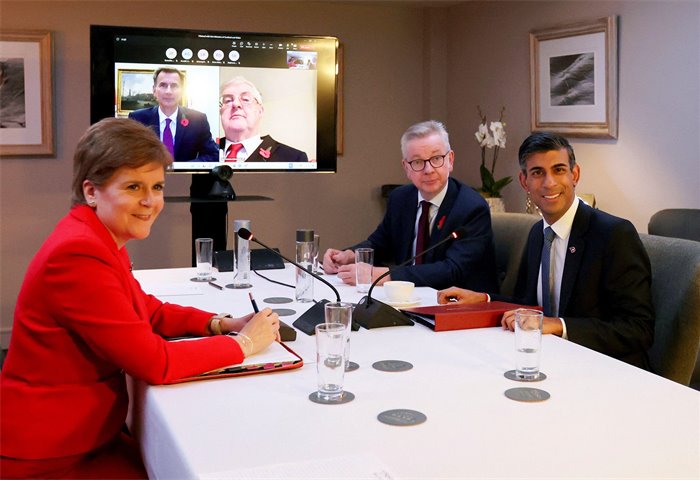 Rishi Sunak and Nicola Sturgeon hold 'working dinner' on PM's first visit to Scotland