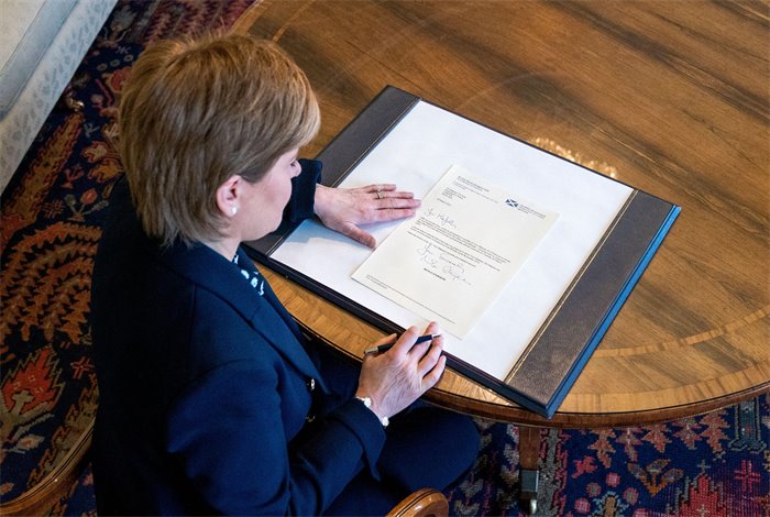 Nicola Sturgeon sends letter of resignation to the King