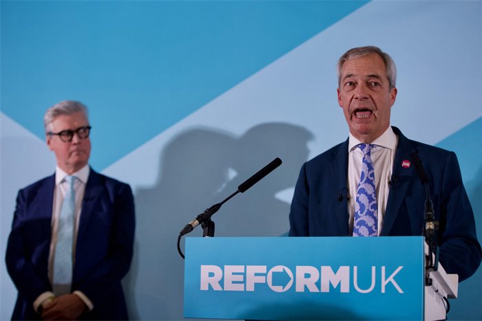 Reform surges ahead of Labour in new poll as SNP maintains lead