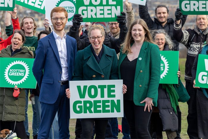 Poll: Greens to become Scottish Parliament’s second biggest party