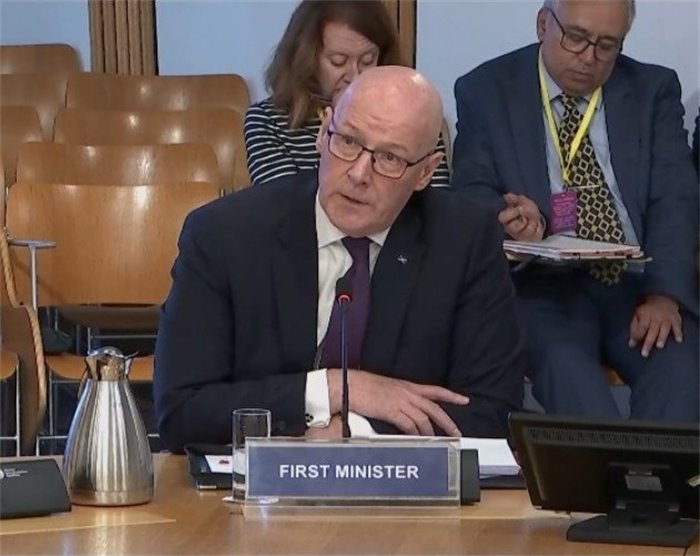 Swinney on the spot: A solemn FM brings his serious face to MSP grilling