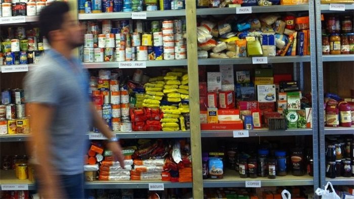 Food bank use at record high in Scotland