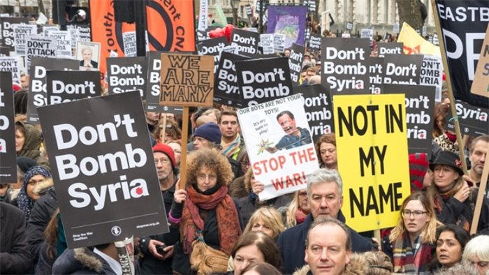 Anti-war protests organised in Glasgow and Edinburgh