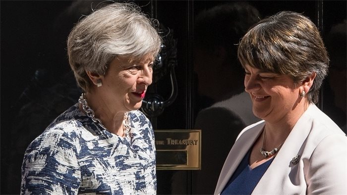 Theresa May agrees £1.5bn payment to Northern Ireland for 'confidence and supply' deal with DUP