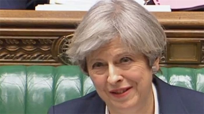 Theresa May mocked for call for cross-party co-operation