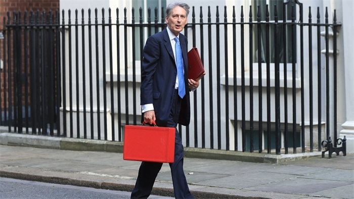Is Philip Hammond in the arrivals or departures lounge?