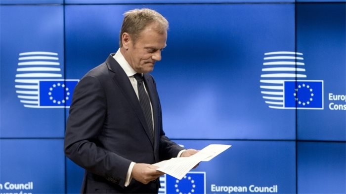 European Council chief Donald Tusk rejects PM's trade deal proposals