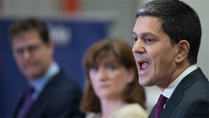 David Miliband says Jeremy Corbyn risks being the ‘midwife of hard Brexit’