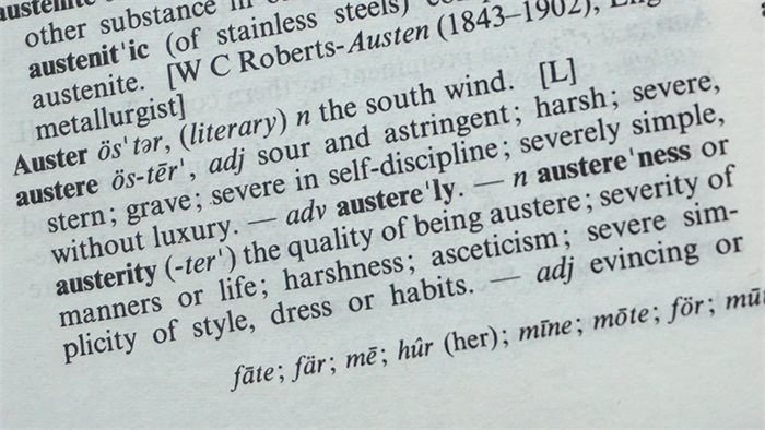Austerity, by any other name...