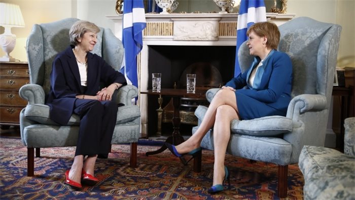 Nicola Sturgeon in London for face-to-face with Theresa May