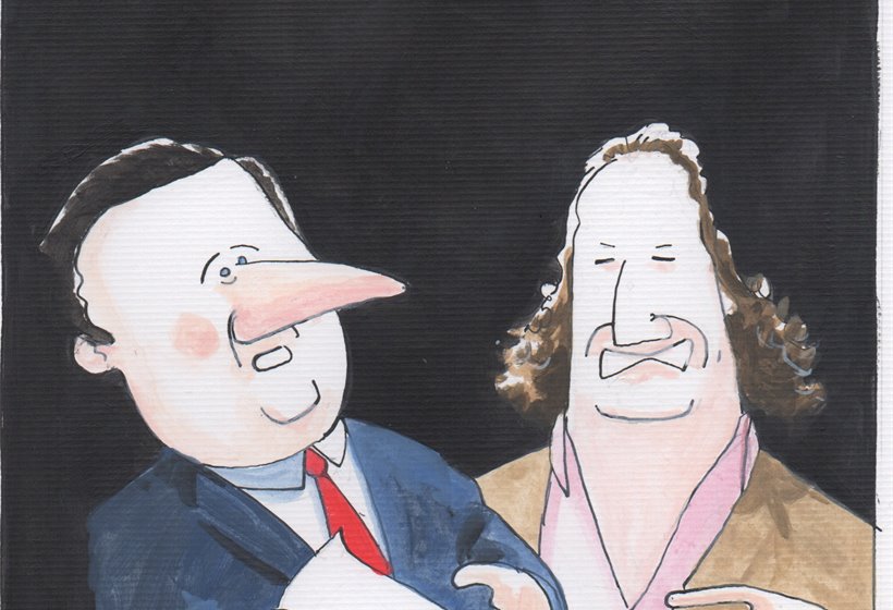 Sketch: Douglas Alexander and Dave Doogan take part in a pomp-off