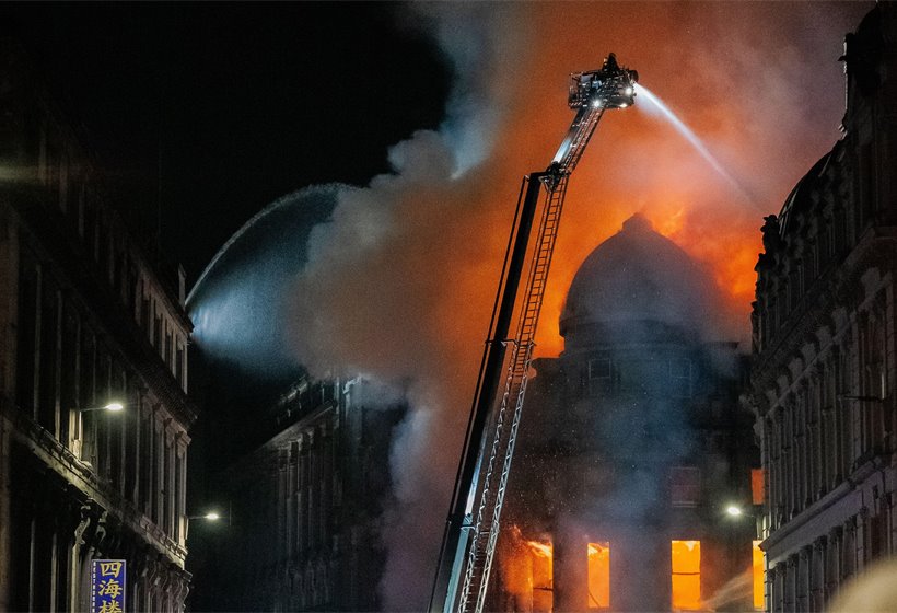 Glasgow fire is ‘wake-up call’ to service cuts, says Anas Sarwar