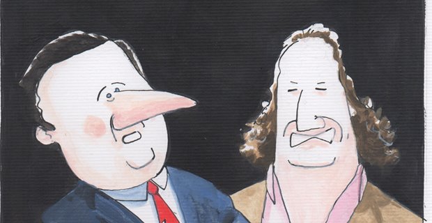 Sketch: Douglas Alexander and Dave Doogan take part in a pomp-off