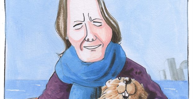 Sketch: Ariane Burgess is at one with the beaver