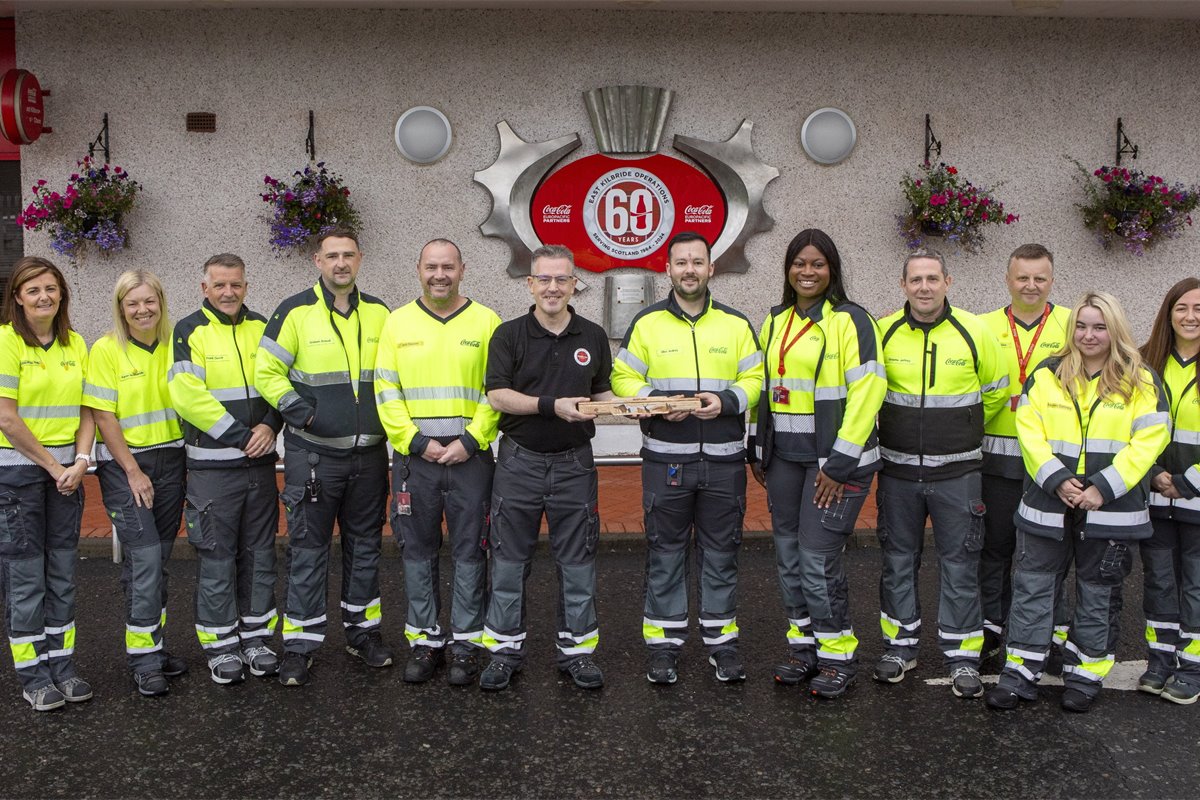 King's Baton Relay visits CCEP East Kilbride site ahead of Commonwealth Games Glasgow 2026