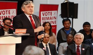 Gordon Brown calls for investigation into Brexit Party donations