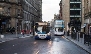 Big drop in bus use in Scotland