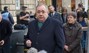 Alex Salmond denies sexual offences against 10 women